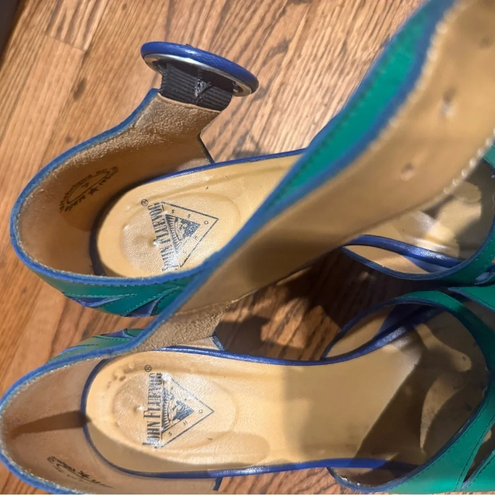 John Fluevog Maier views green blue size 7 - Picture 7 of 9